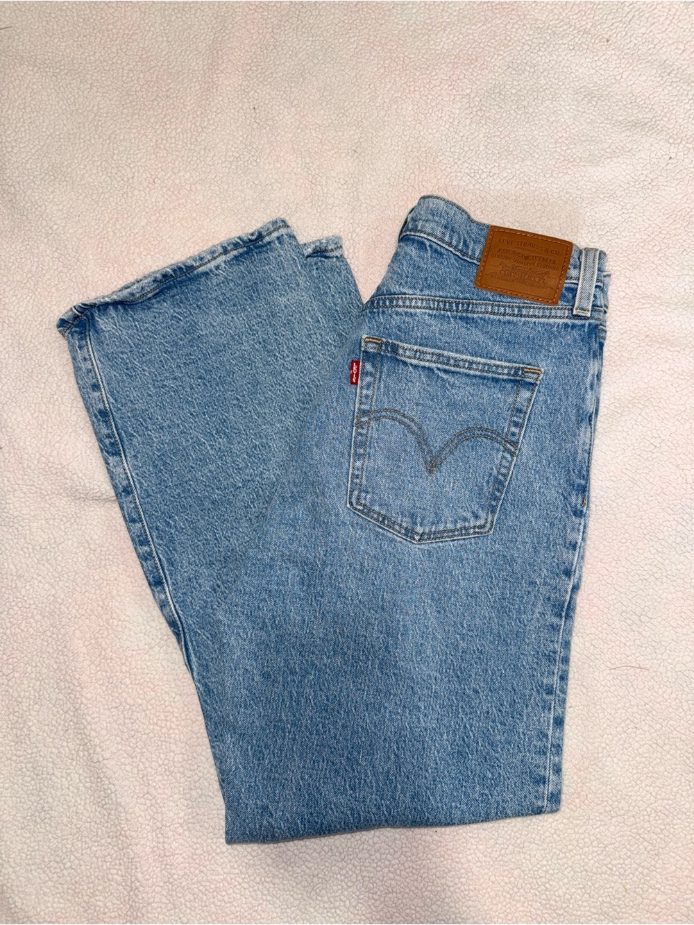 Levi's Light Blue ribcage Straight-Leg Women's Jeans